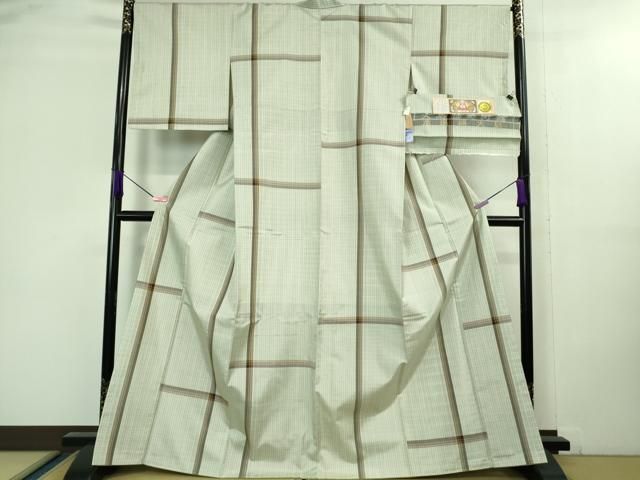 平和屋着物 上 本場縞大島紬 大島紬美術館 かすりism 金糸 証紙付き ♥ DZAA8392kh5