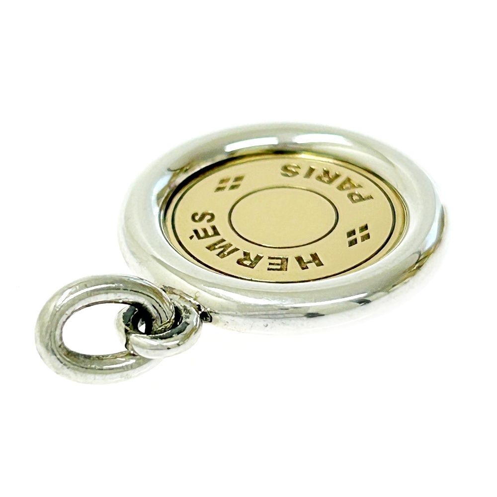 中古】HERMES エルメス シルバー ゴールド セリエ ペンダント