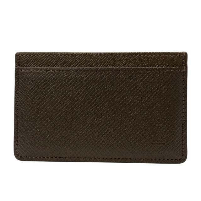 LOUIS VUITTON ルイヴィトン M30948 ポルトカルト サーンプル カードケース パスケース 名刺入れ コンパクト タイガレザー ブラウン