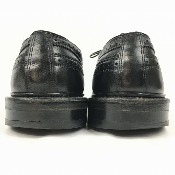 試着交換OK！ジョンストン＆マーフィー/アリストクラフト　Vintage 　ロングウイングチップ〈黒/BLACK/ブラック〉size11D/B：28.5-29.5程度/メンズ//men's 菅NO.WZF-164 試着交換OK！ジョンストン＆マーフィー/アリストクラフト Vintage