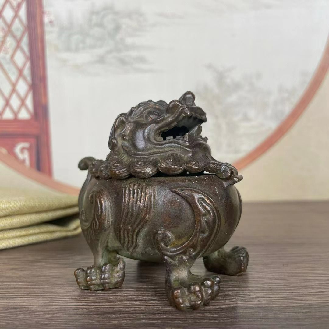 獅子香炉　狛犬 瀬戸獅子香炉｜根津美術館