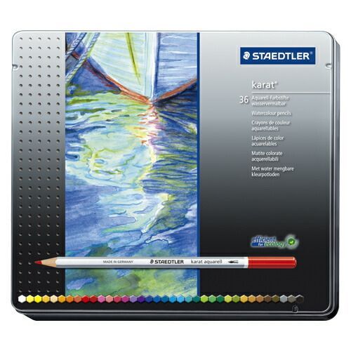 まとめ） 水彩色鉛筆 ステッドラー カラトアクェレル水彩色鉛筆 125M36