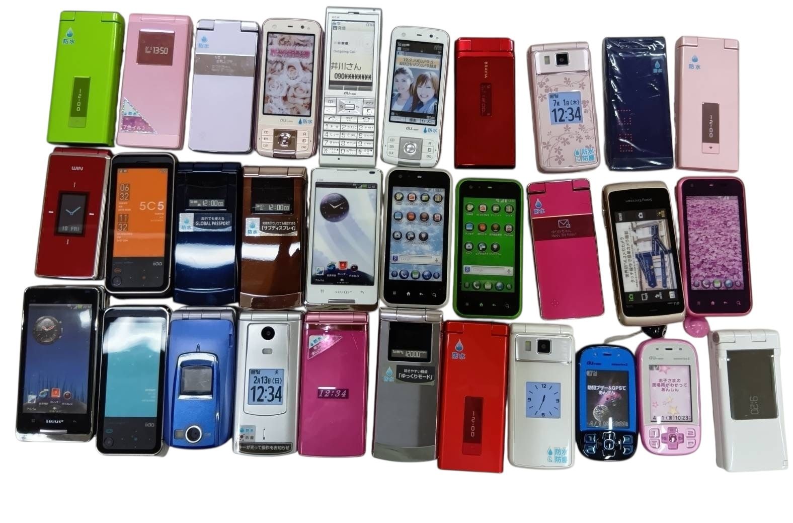 携帯 モックアップ ガラケー まとめ パカパカ