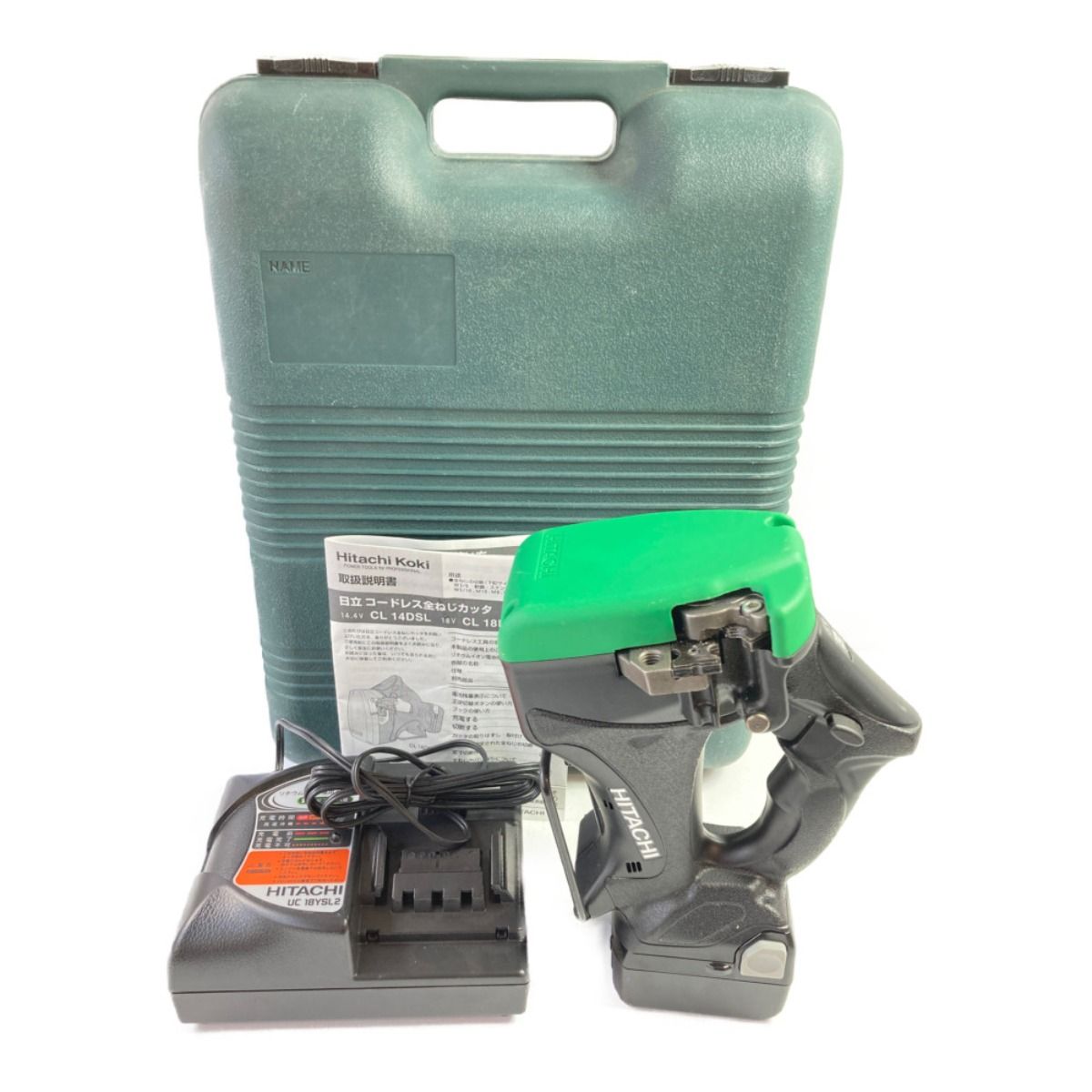 ♭♭HITACHI 日立 14.4V 全ネジカッタ 充電器・充電池1個・ケース付