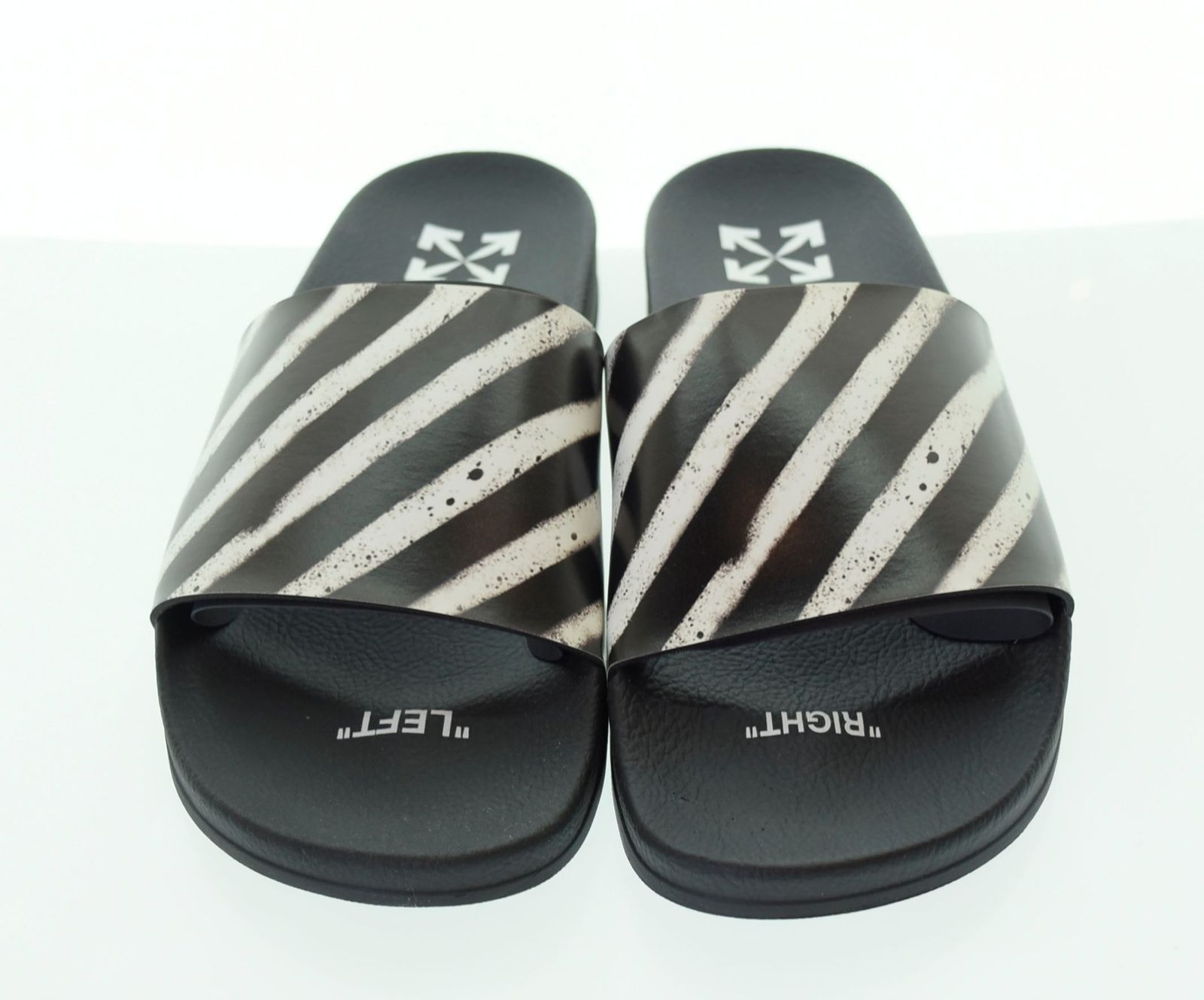 オフホワイト OFF-WHITE VIRGIL ABLOH シャワーサンダル 黒 メンズ靴 