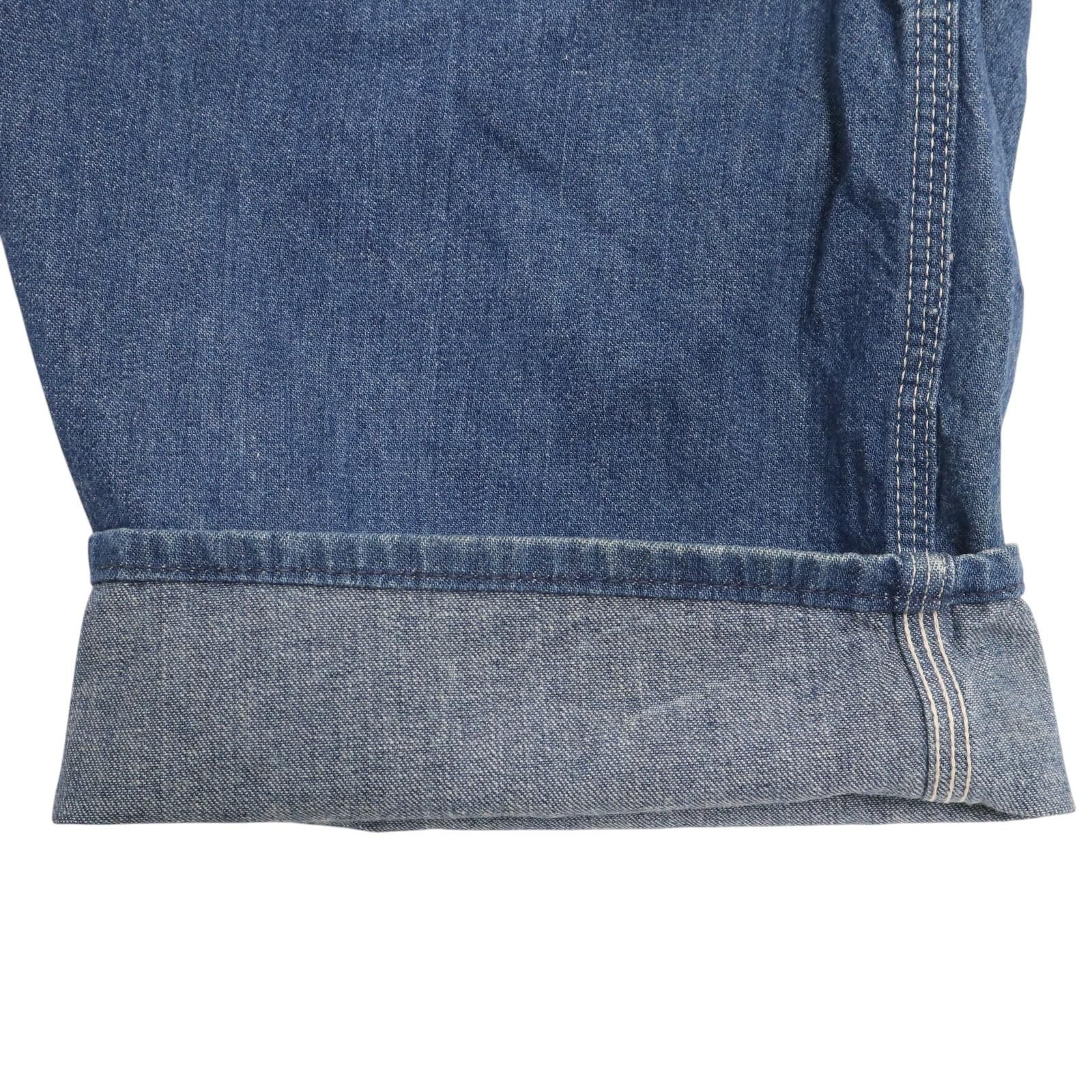 60年代 デニム オーバーオール 大きいサイズ ヴィンテージ ブルー  