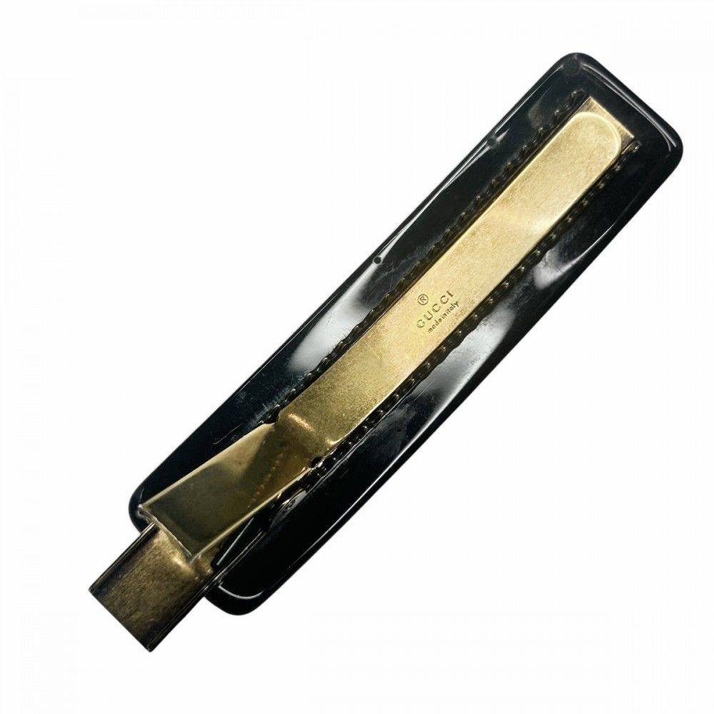 GUCCI' hair clip with crystals in black resin | GUCCI® US