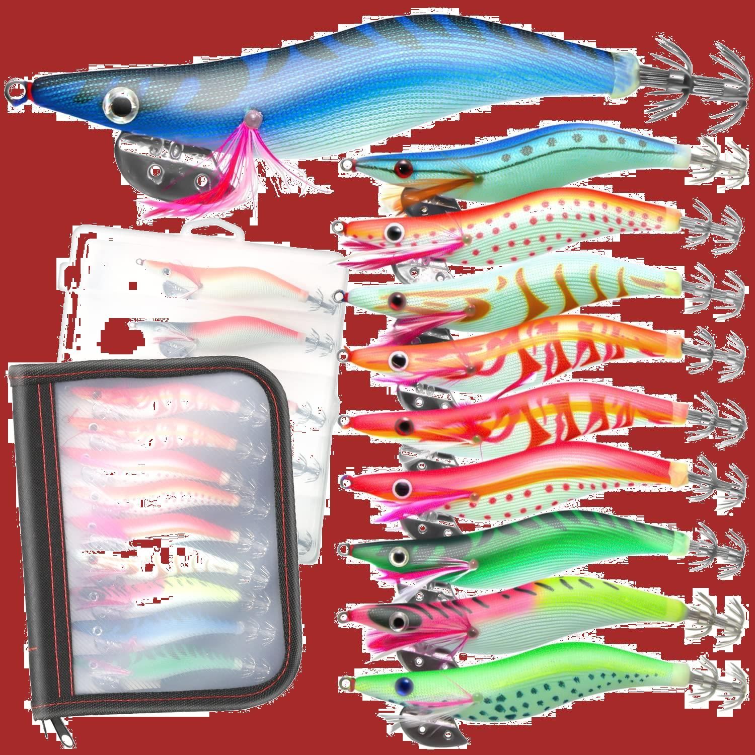 エギ 3号 メーカー色々 21個セット ケース2個付 エギ3号セット エギ 3号 メーカー色々 21個セット ケース2個付