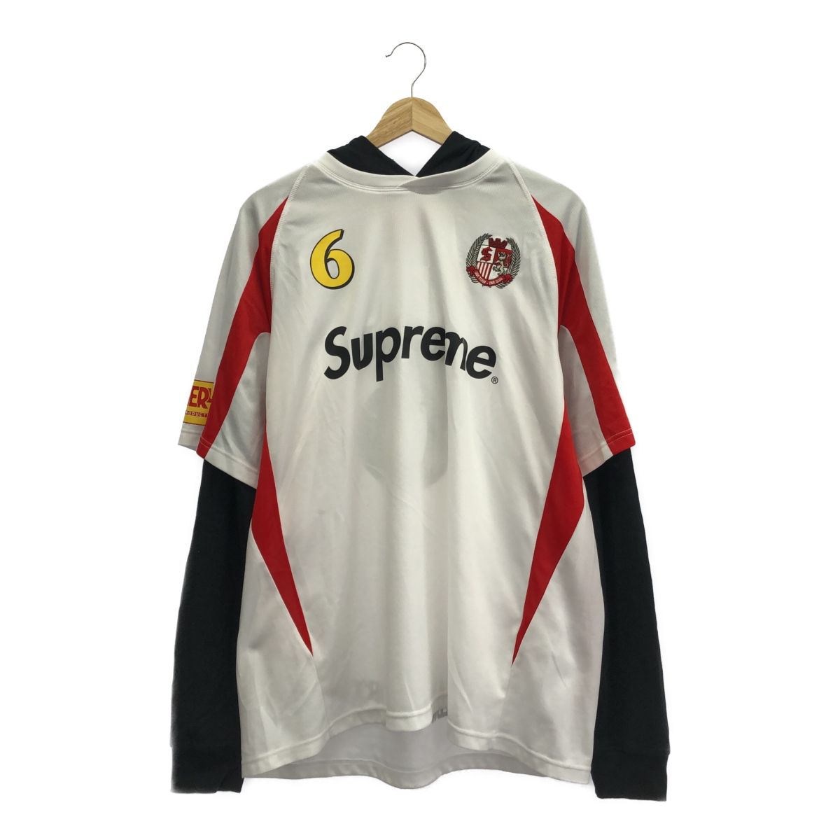 Supreme シュプリーム サイズL 23AW Hooded Soccer Jersey フーディー 