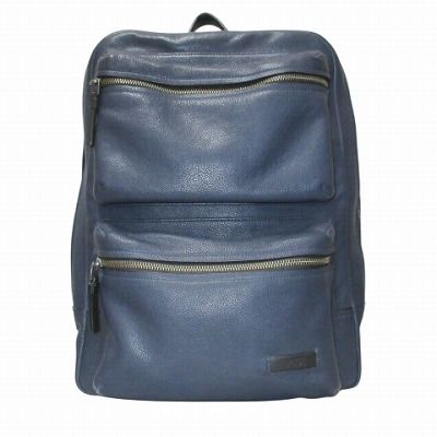 トゥミ TUMI オールレザー リュックサック 68980NVY 鞄 A4収納 紺