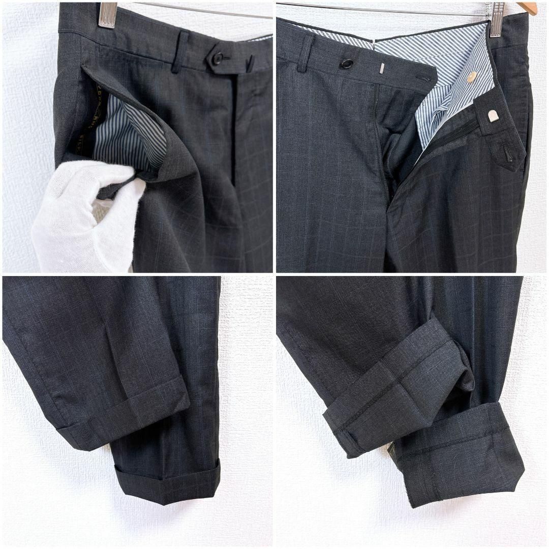 未使用級◎ トゥモローランド　エルメネジルドゼニア　セットアップ　スーツ　44 美品】トゥモローランド エルメネジルドゼニア生地 スーツセットアップ