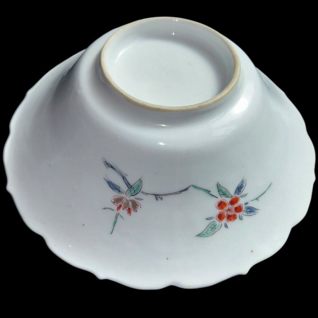  品 柿右衛門 大聖寺伊万里 白磁 陽刻 雉花図 4客揃え 和食器 皿 食器