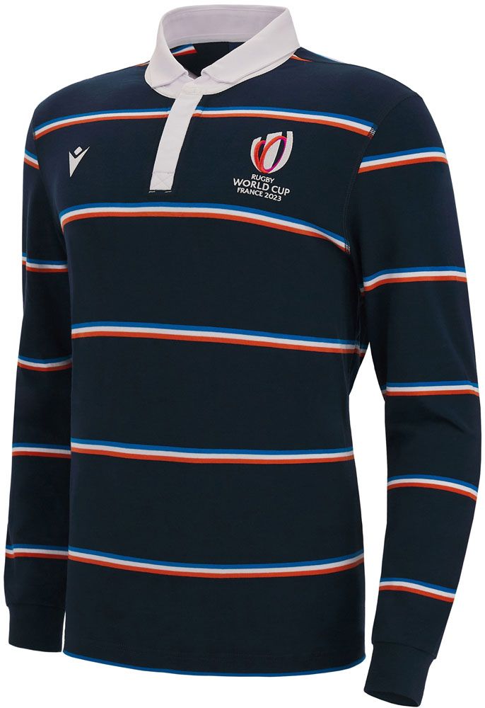 マクロン MACRON RWC 2025 FRANCE コットン ラグビージャージ LS 57127320 00