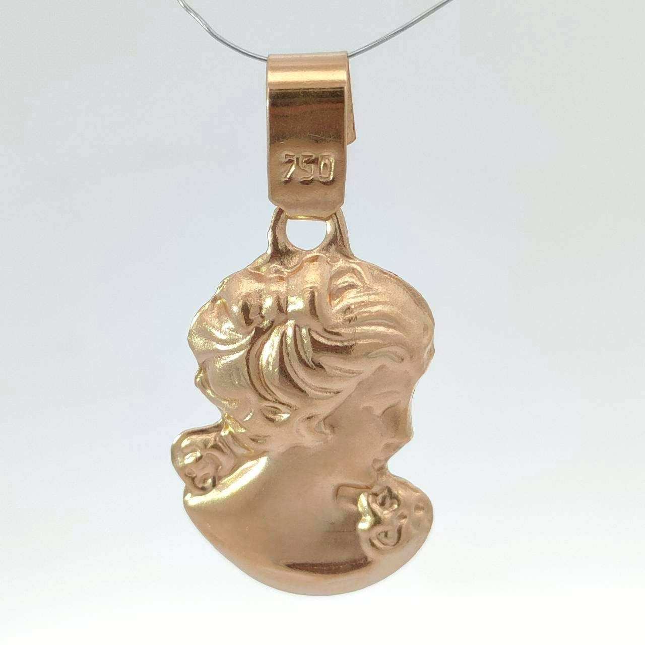 18金 K18 男女兼用 女神 ネックレストップ 1ｇ D318