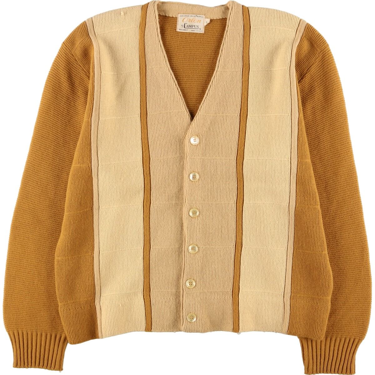 古着 60~70年代 ORLON BY CAMPUS アクリルニットカーディガン USA製 