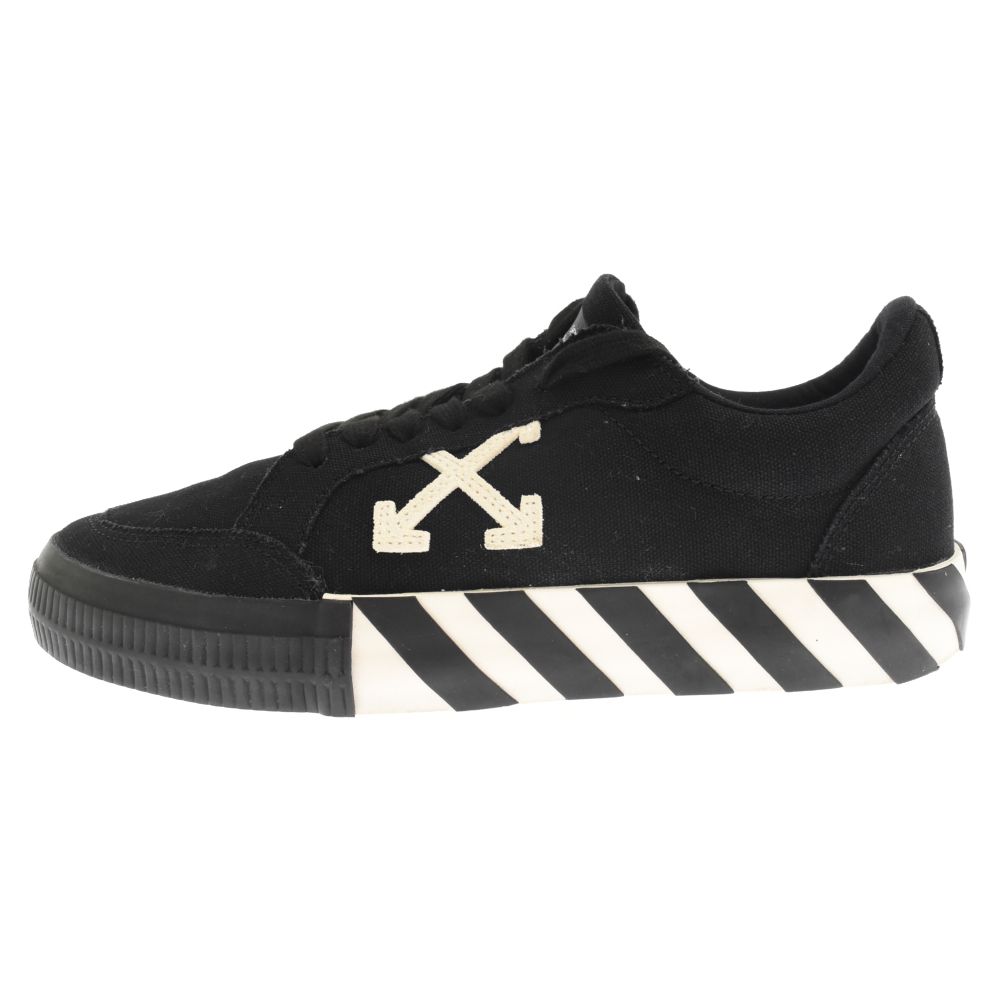 OFF-WHITE (オフホワイト) Low Vulcanized Canvas ローバルカナイズ ローカットスニーカー  OMIA085F21FAB0021001 ブラック レディース - メルカリ