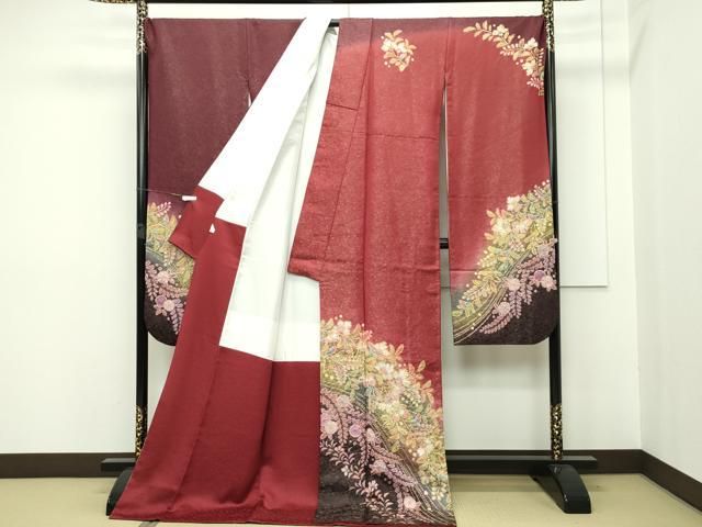 平和屋本店□極上 越後十日町の一流染匠 桐屋・翠山工房 徳永憲峯 振袖  