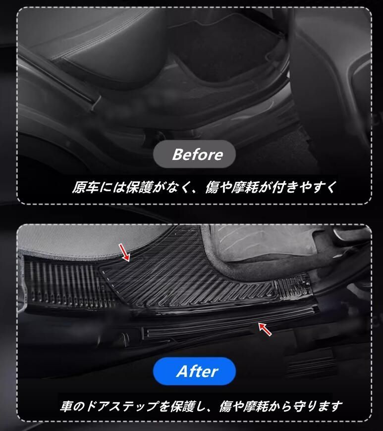 スバル フォレスター SL系用 内外側 サイドシル ガーニッシュ カバー ステンレス製 保護パーツ 8個 2色選択 FFCRYSTALESIA_COM