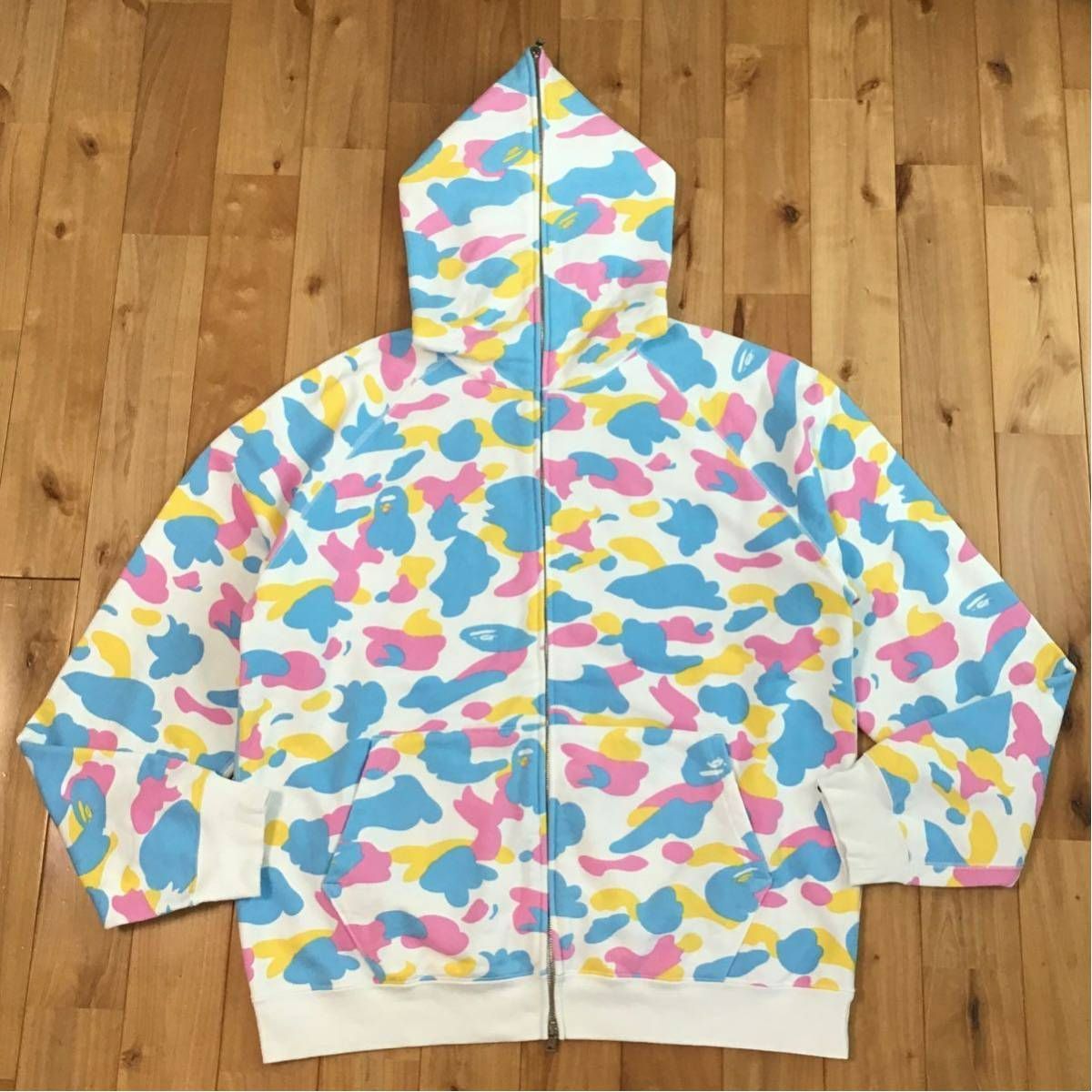 cotton candy fullzip hoodie BAPE エイプ