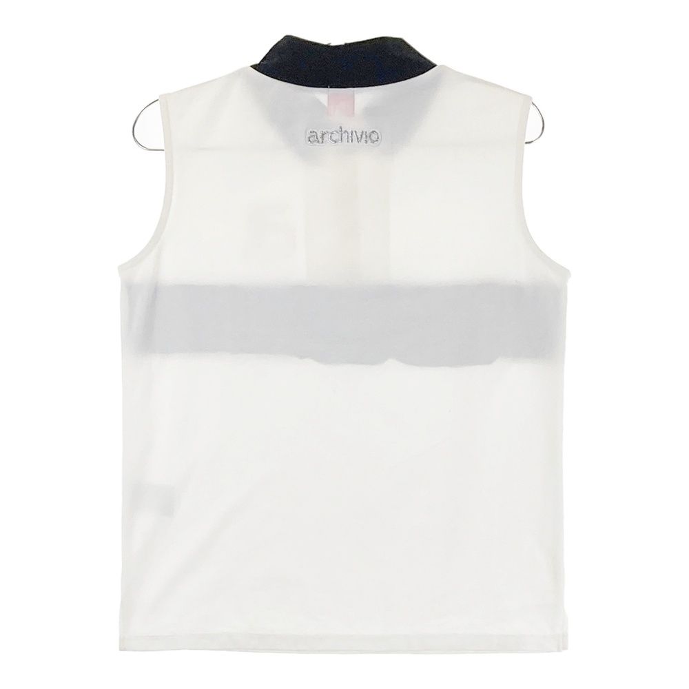 アルチビオ 40 白ノースリーブ ARCHIVIO アルチビオ ノースリーブシャツ ホワイト系 40 ゴルフウェア