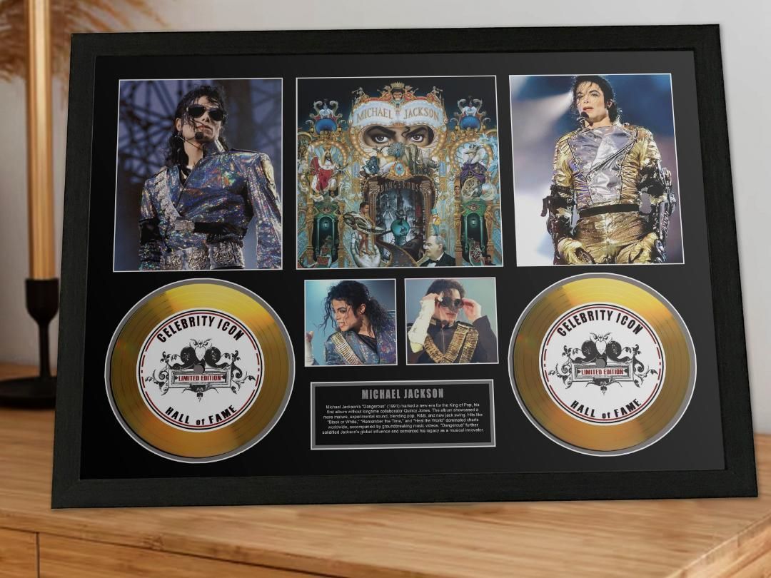 マイケル ジャクソン| デンジャラス ゴールドディスク フレーム 証明書付3