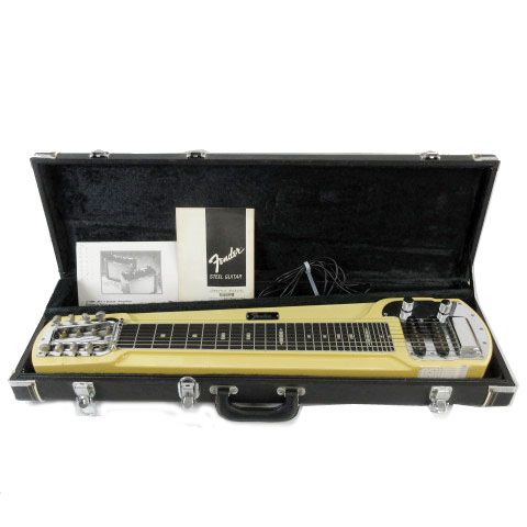 中古】フェンダー Fender レア ふきあげ スチールギター STEEL GUITAR DELUXE-8 ハードケース付き 同梱