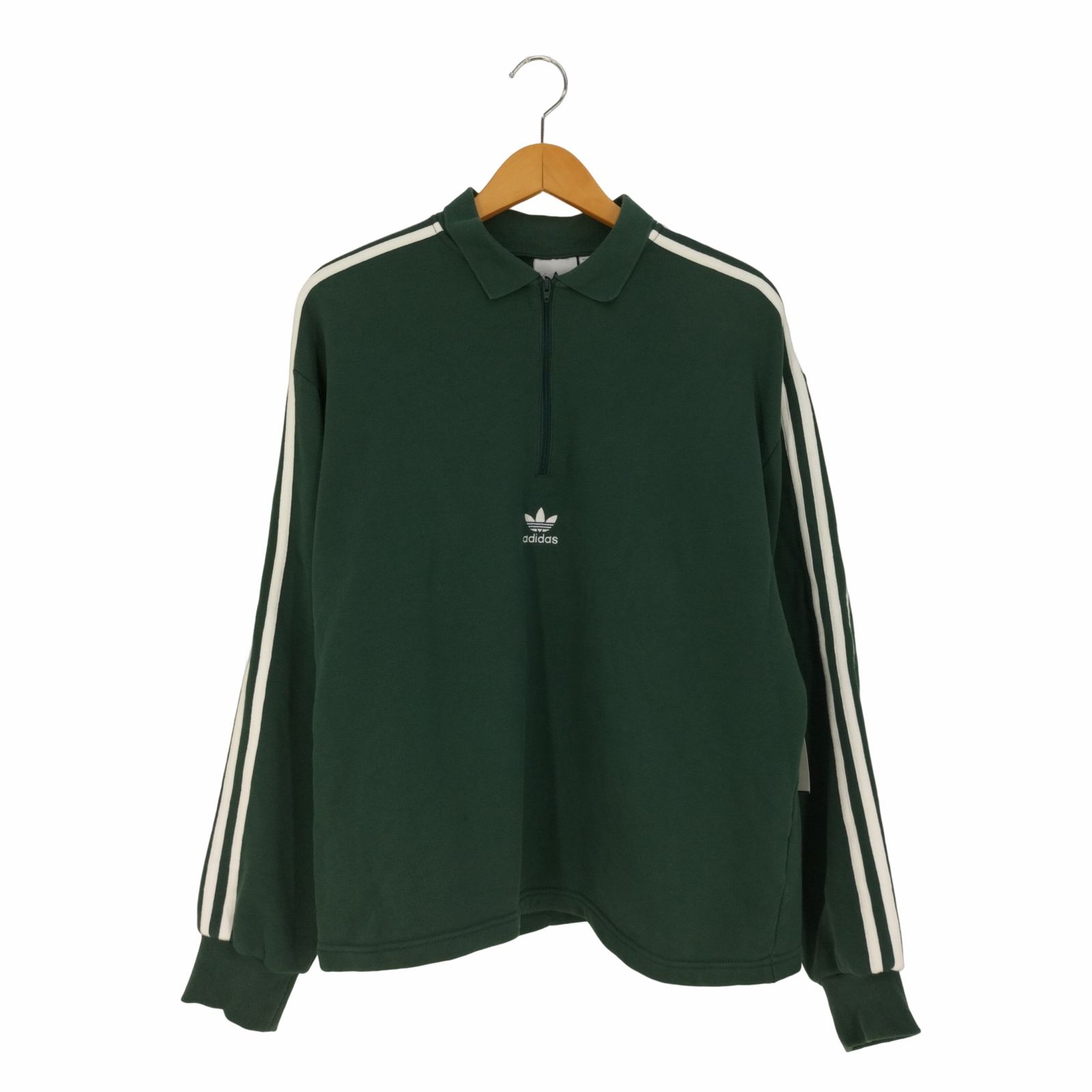 アディダスオリジナルス adidas Originals 3STRIPES L/S POLO SHIRT 3ストライプス ロングスリーブ ポロシャツ  メンズ JPN：XL