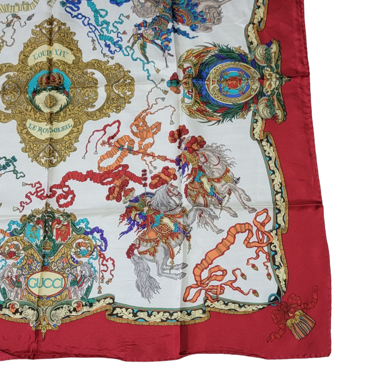 デッドストック】OLD GUCCI オールドグッチ ルイ14世 太陽王 シルク100 