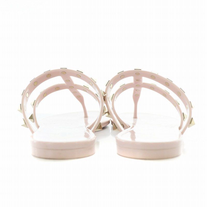 お買い得！！★ Valentino ★ Vロゴ ラバー トング サンダル VALENTINO ロックスタッズ ラバー トングサンダル レディース
