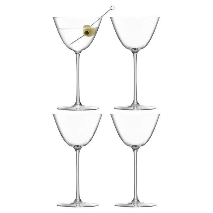 LSA BOROUGH ボロー Martini Glass マティーニグラス G1619-07-301 195ml×4個セット  / エルエスエー カクテルグラス ガラス