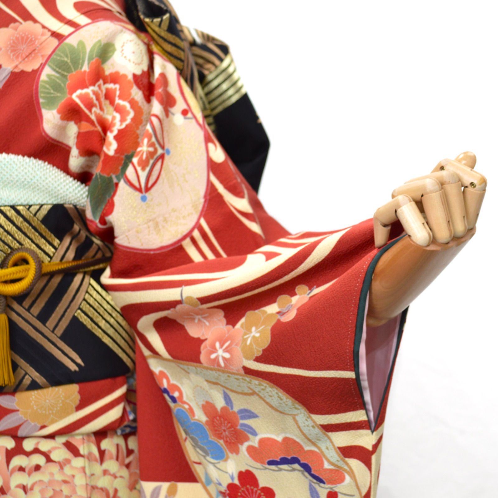 訳あり特価Used品》正絹 振袖フルセット S〜Lサイズ 古典美 成人式