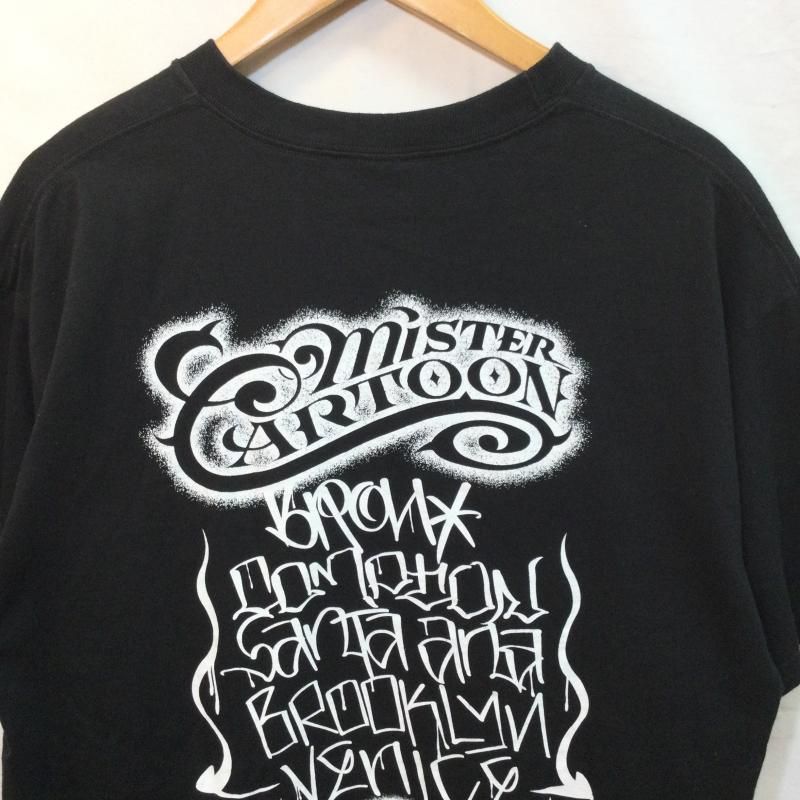 STUSSY ステューシー Tシャツ 半袖 MISTER CARTOON ミスターカートゥーン コラボ ワールド ツアー バックプリント 2006製  - メルカリ