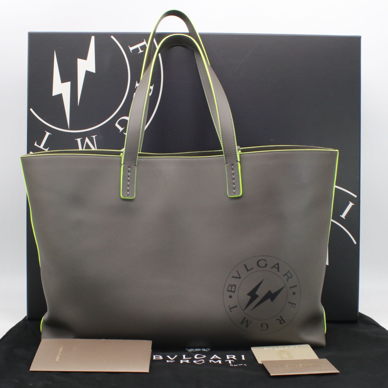 BVLGARI グレー トートバッグ