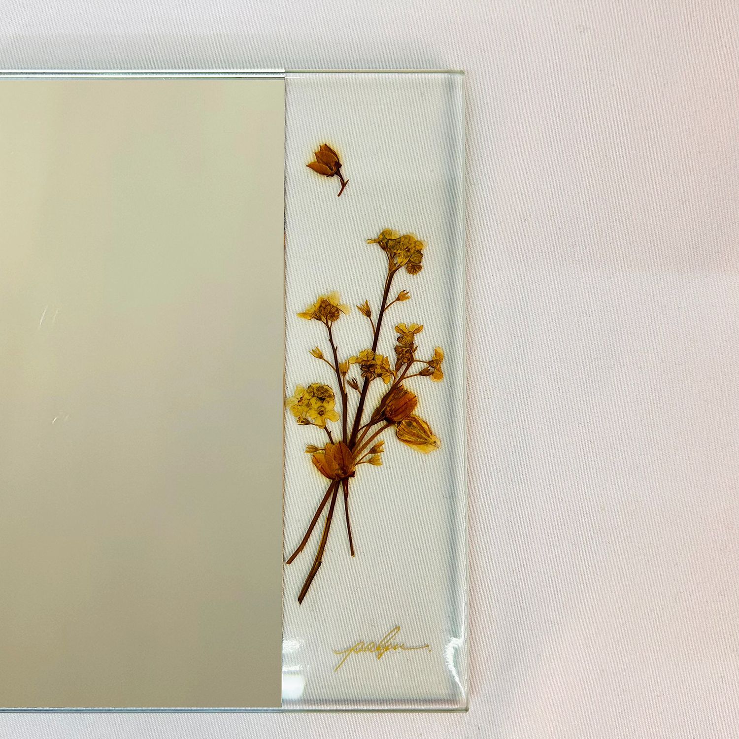 ヴィンテージ レトロ 花柄 ミラー 鏡 昭和レトロ ヴィンテージ 天使の