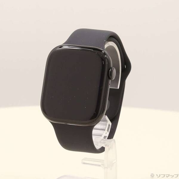 〔 品〕 Apple Watch Series 10 GPS 46mm ジェットブラックアルミニウムケース ブラックスポーツバンド 349