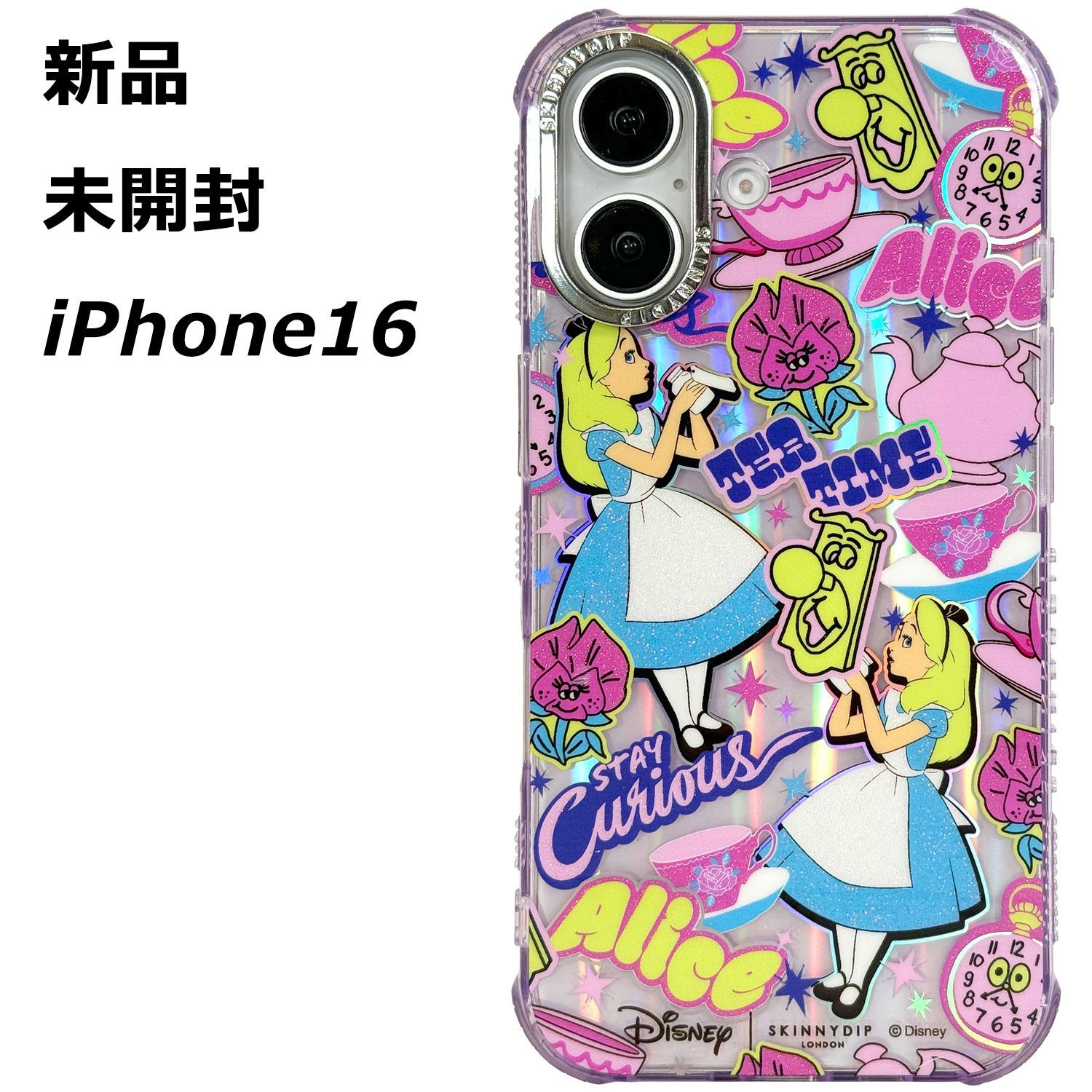 メール便 新品 未開封 iPhone16 ディズニー 不思議の国のアリス