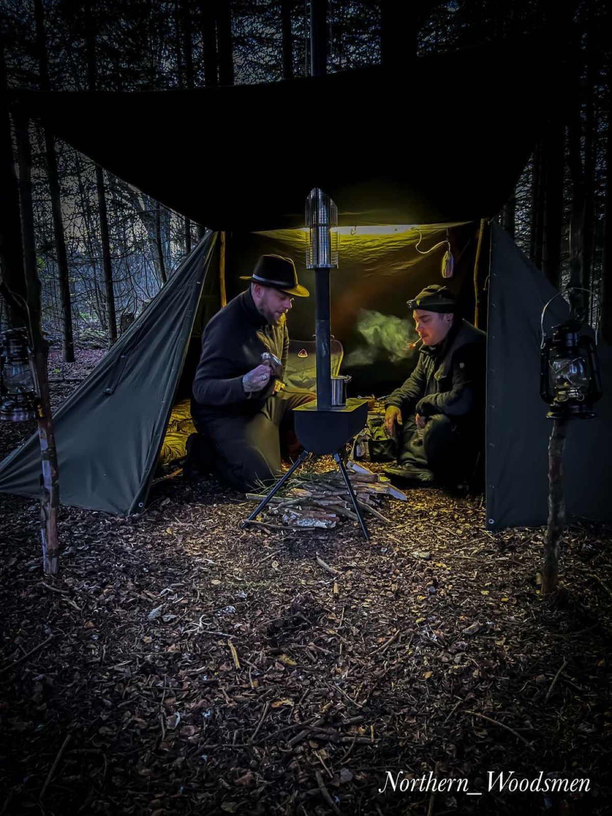 ブッシュクラフトスペイン】Lavvu ポーランド軍テント拡張幕 軍幕