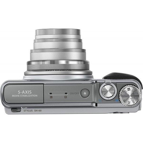 オリンパス OLYMPUS STYLUS SH-60 シルバー SDカード付き - メルカリ