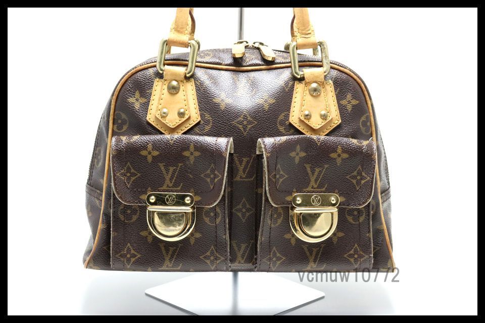 希少美中古□LOUIS VUITTON モノグラム マンハッタンPM レザー