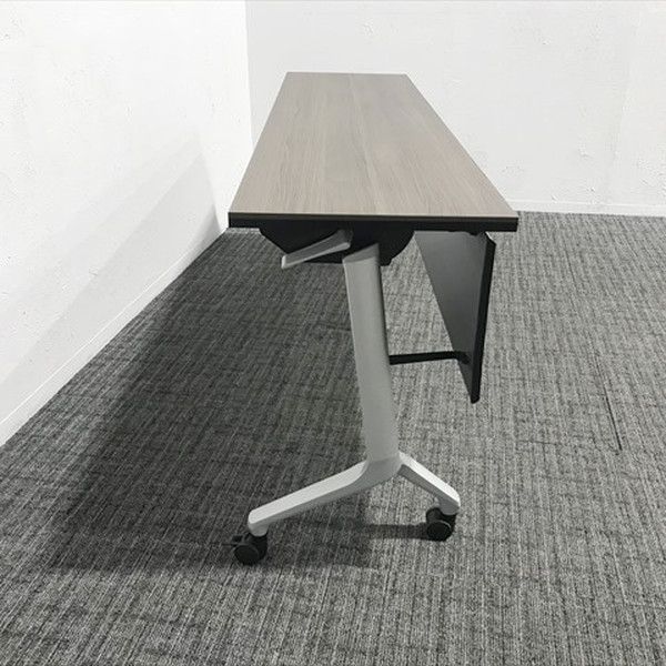 会議テーブル フラップ式 コンフェスト 幕板付 コクヨ ブラウン