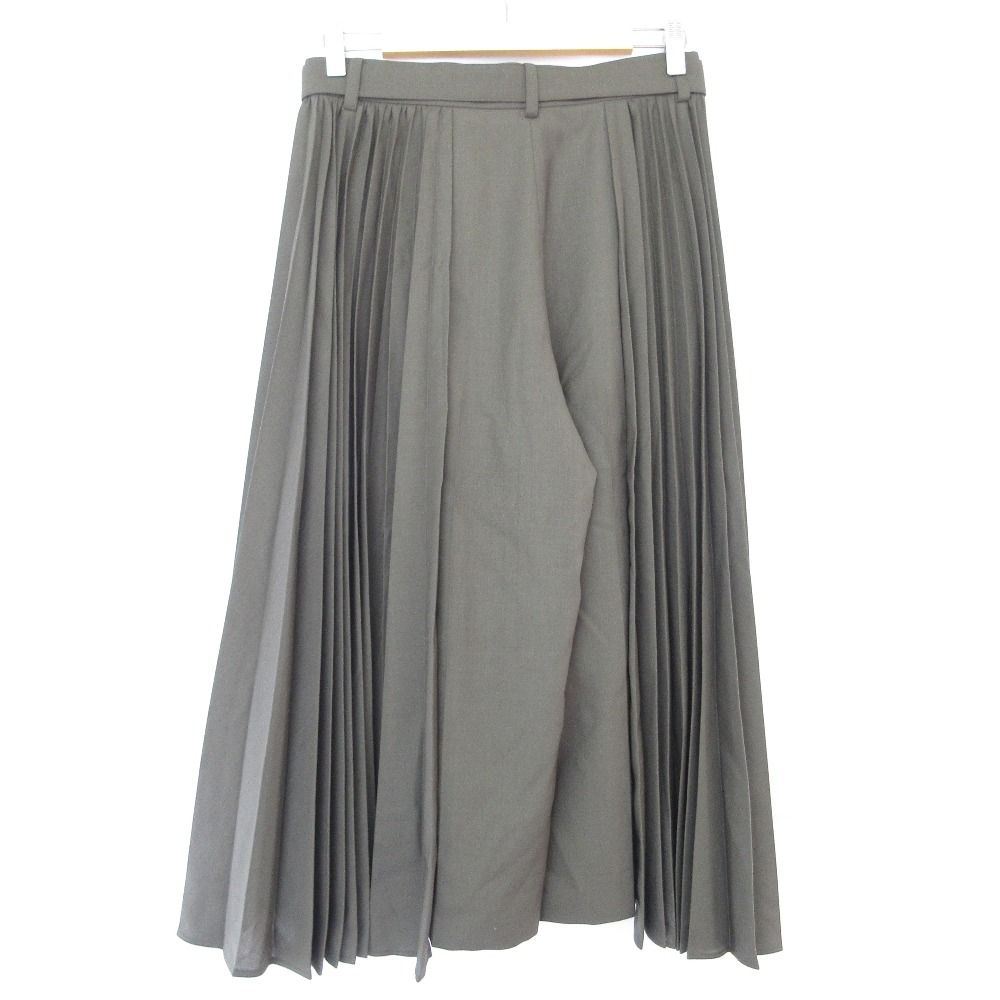 24AW sacai サカイ スーチングプリーツパンツ 7346 カーキ レディース 古着