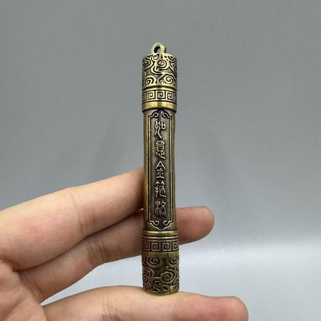 中国古玩清代 銅製造形双耳瓶 飾壺金工細工『倶利模様』アンフォラ式大型銅器唐物 中国古玩清代 銅製造形双耳瓶 飾壺金工細工『倶利模様』アンフォラ
