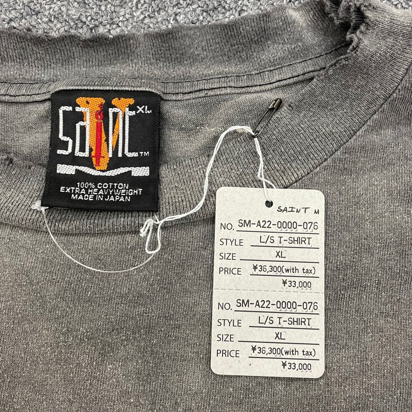 美品 SAINT MICHAEL VLONE 22AW コラボ MARIA VL_LS TEE ロング 