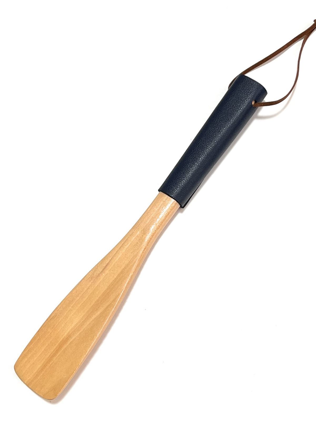 【話題】[haoa] 靴べら くつべら 靴ベラ 天然木 携帯 長さ約25cm ポータブル 木 製 くつべら PUレザー シューホーン