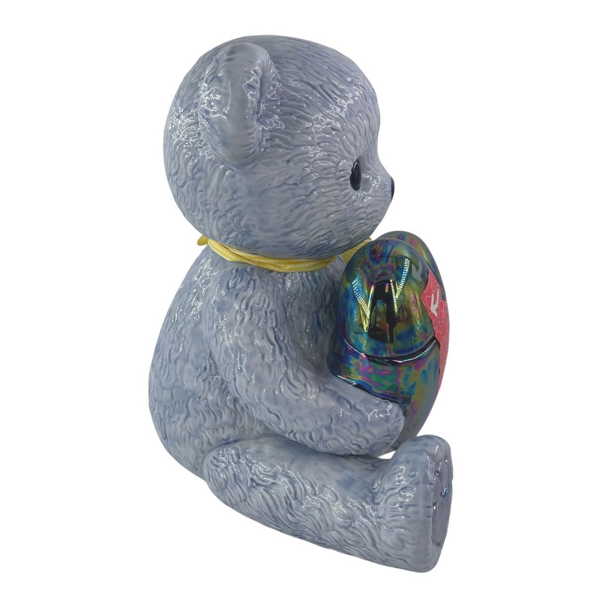 テディ デキャンタ【Ayame】ブランデー 飾り ボトル ブルー 箱付き 未