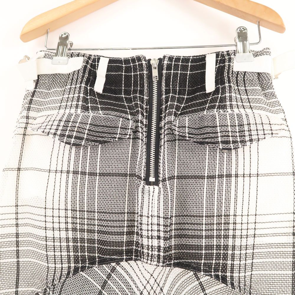 美品 sacai サカイ 16-02415 スカート 2 Mサイズ相当 レーヨン他