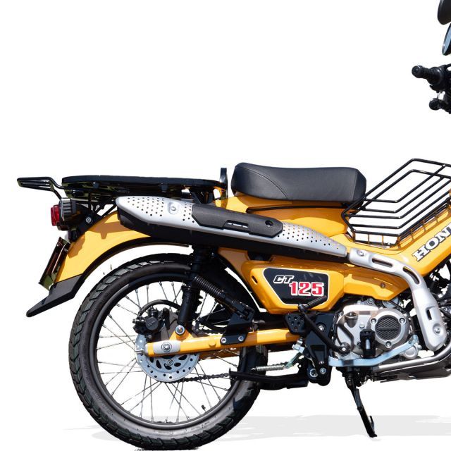 ハンターカブ リアキャリア CT125 延長 キャリア フラットJA55 JA65 オーバーキャリアタンデム可能 延長キャリア ツーリング ボルト付き  WORLDWALK wca-53 WW製 ワールドウォーク - メルカリ