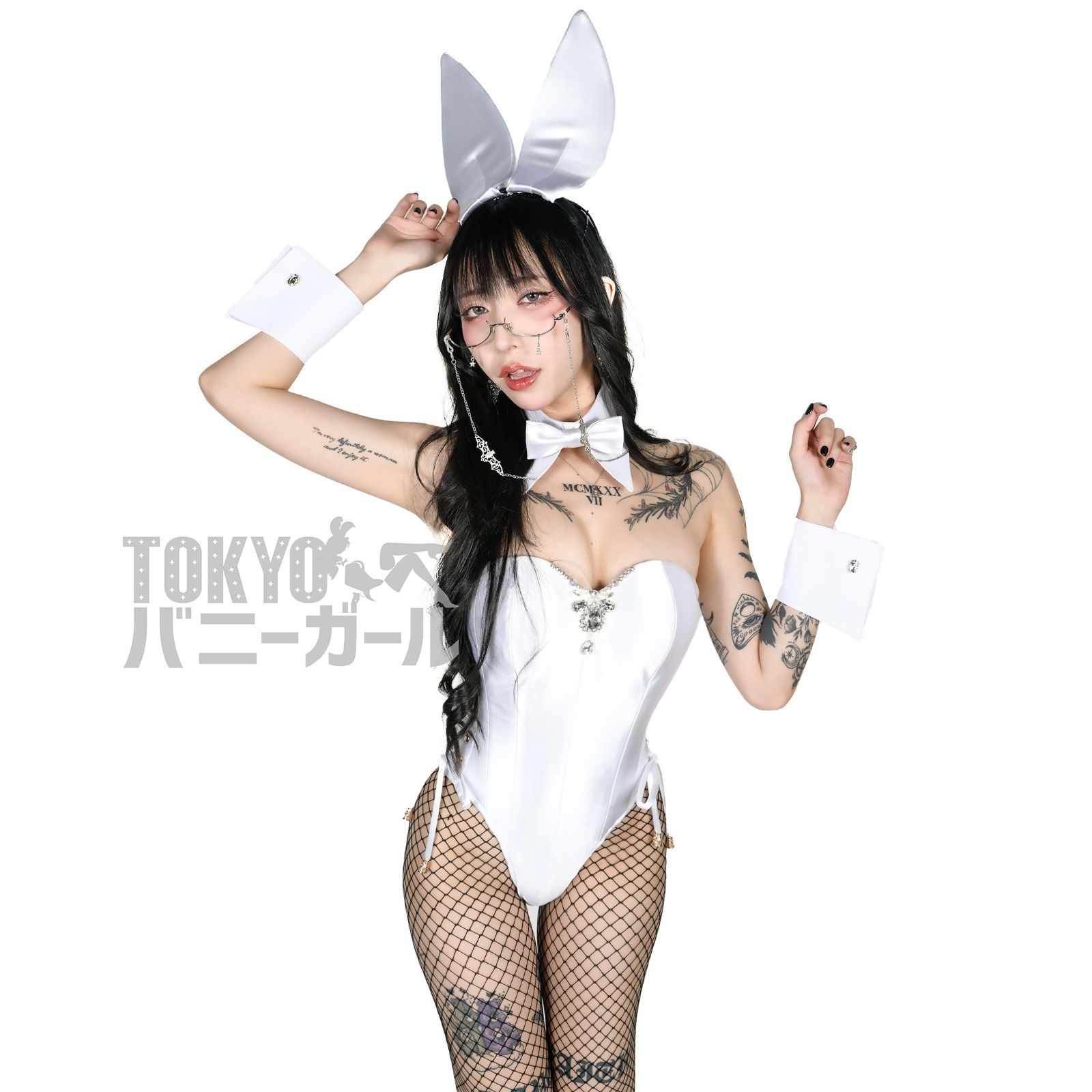 【美品】【TOKYOバニーガール】 バニーガール バニー衣装　Sサイズ　水色 大きいサイズ】バニーガール衣装 大きいサイズ 9点セット