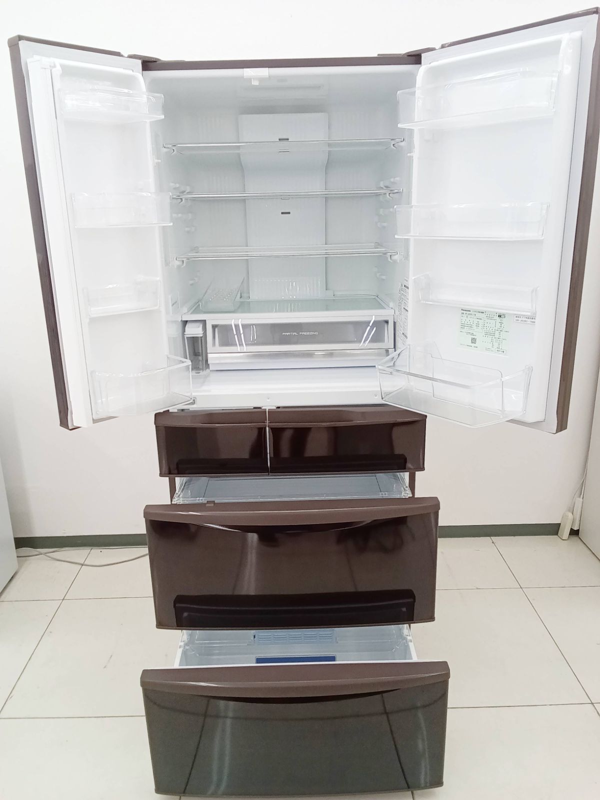 関東地域 販売 Panasonic 冷蔵庫 601L NR-J60RC-T H464