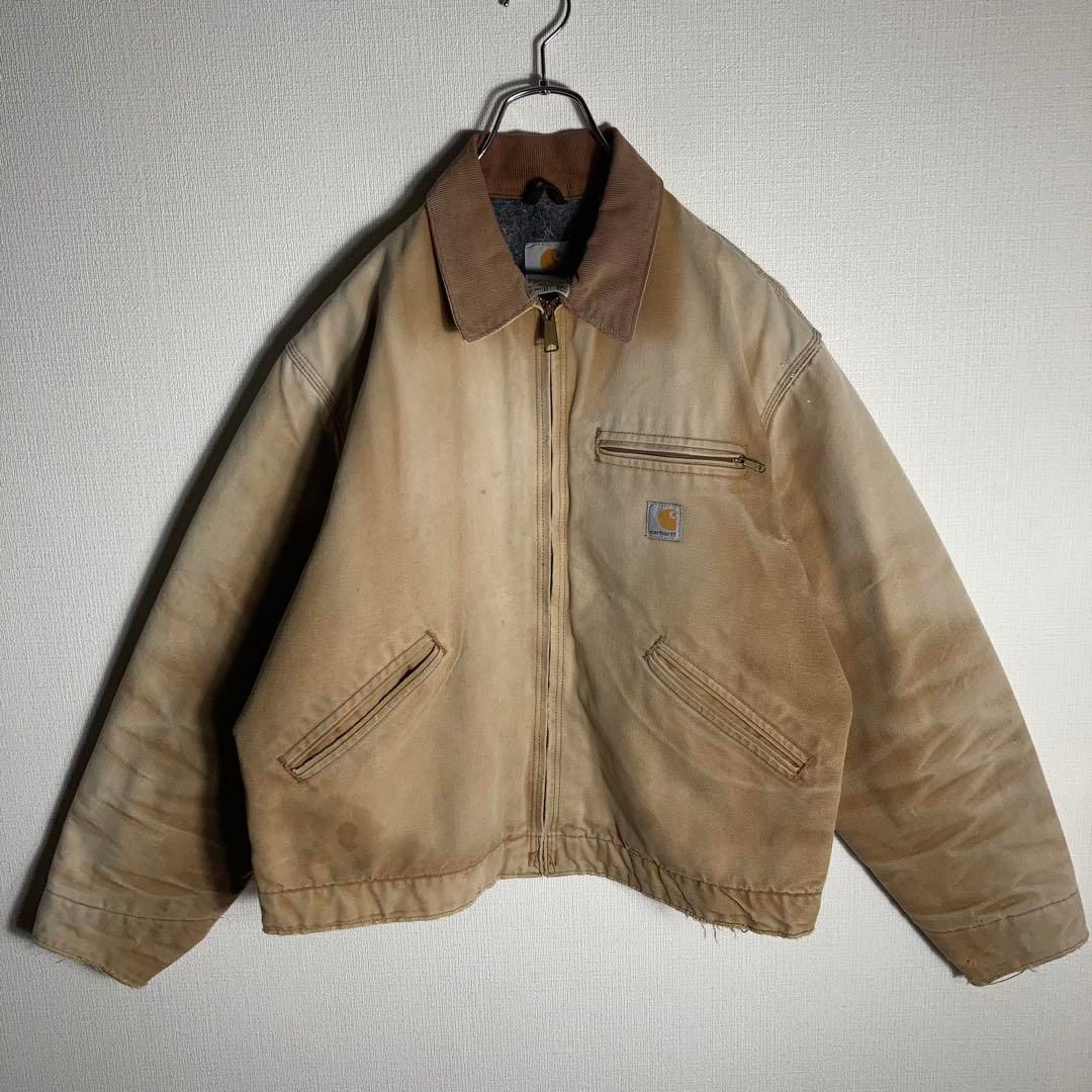 Carhartt カーハート デトロイト ジャケット ベージュ 40インチ 中古・古着通販】CarHartt (カーハート) デトロイトジャケット